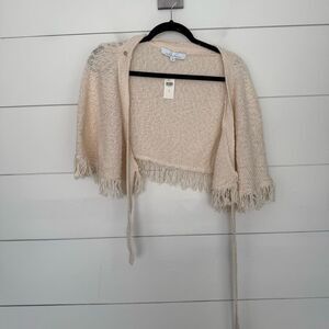 Anthropologie Callahan Women’s Small Mini Wrap Skirt Fringe New